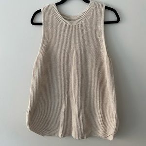 Beige tank sweater
